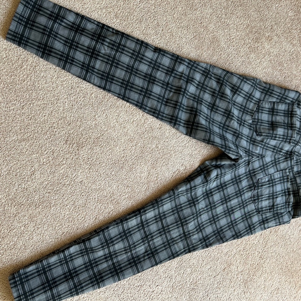 Nine West plaid skinny jeans